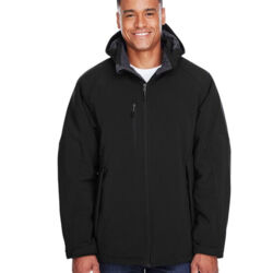 Men's Glacier Insulated Three-Layer Fleece Soft Shell Hood Jacket with Detachable Hood Thumbnail