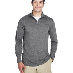 Men's Cool & Dry Heathered Performance Quarter-Zip Pullover Thumbnail