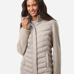 Women's Mixed Media Chevron Jacket Thumbnail