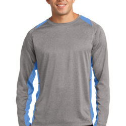 Long Sleeve Heather Colorblock Contender Tee Thumbnail
