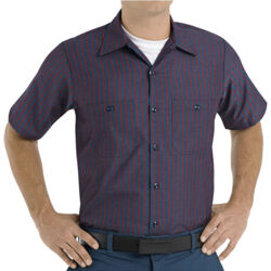 Men's Tall Industrial Short Sleeve Work Shirt Thumbnail