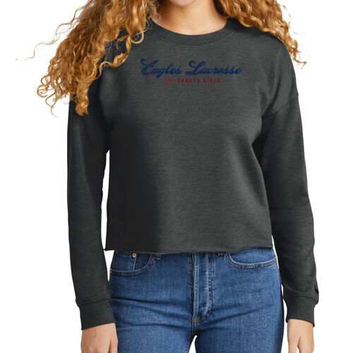 *DR Lacrosse  - Ladies Tri Blend Fleece Crop Crew Thumbnail