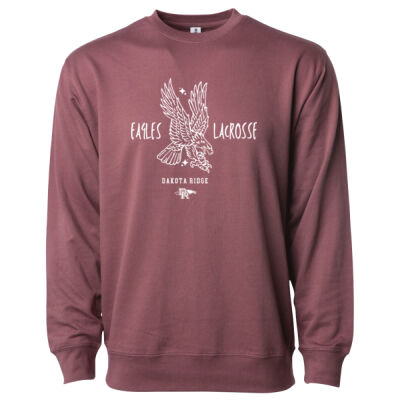 *DR Lacrosse  - Icon Lightweight Loopback Terry Crewneck Sweatshirt Thumbnail